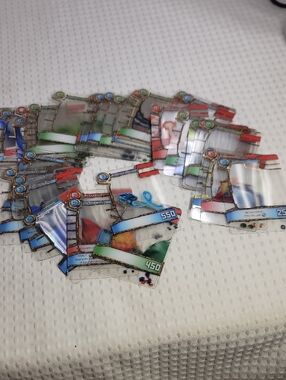 Holographic Game Card Set with Multicolor Accents